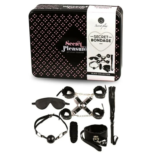 SECRETPLAY - BDSM SET 8 PCS NEGRO - Nuvica