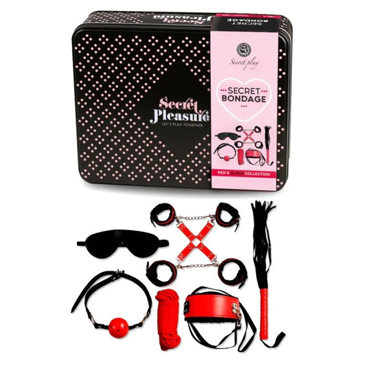 SECRETPLAY - BDSM SET 6 PIEZAS RED COLLECTION - Nuvica