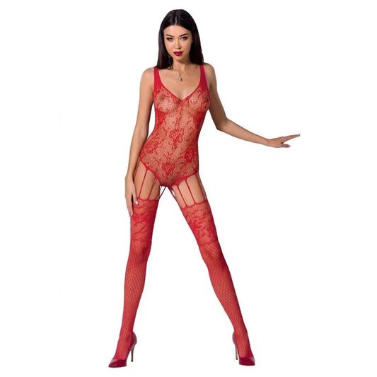PASSION - WOMAN BS074 BODYSTOCKING TALLA ÚNICA NEGRO - Nuvica