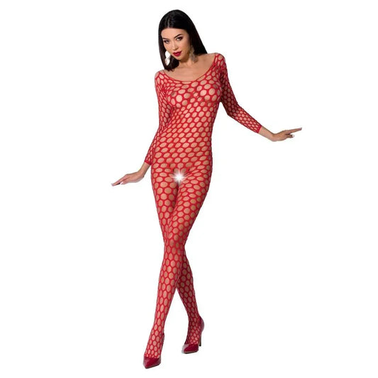 PASSION - WOMAN BS077 BODYSTOCKING TALLA ÚNICA NEGRO - Nuvica