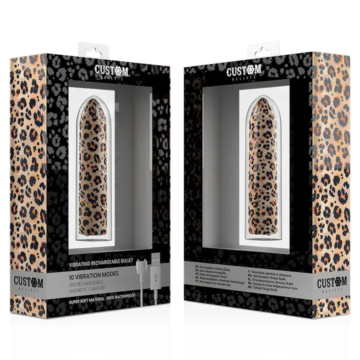 CUSTOM BULLETS - BALA RECARGABLE LEOPARD 10 INTENSIDADES - Nuvica