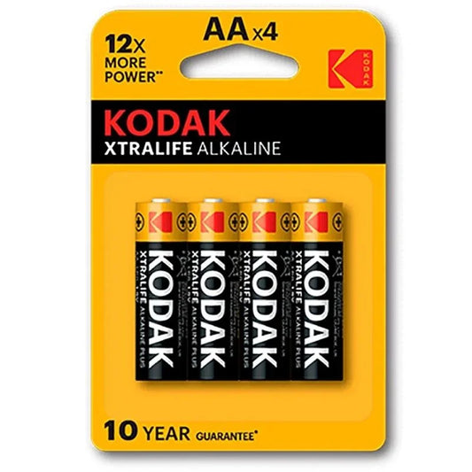 KODAK - XTRALIFE PILA ALCALINA AA LR6 BLISTER*4 - Nuvica