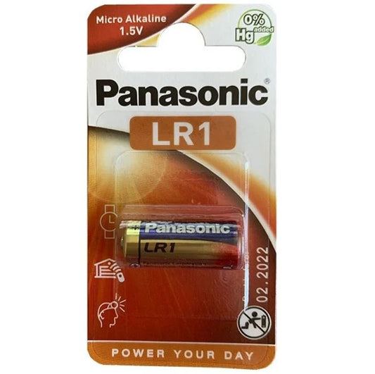 PANASONIC - PILA ALCALINA LR1 1.5V BLISTER 1 UNIDAD - Nuvica
