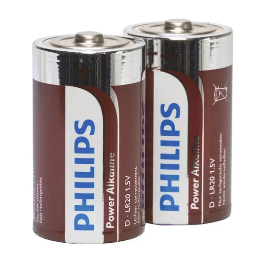 PHILIPS - POWER ALKALINE PILA D LR20 BLISTER*2 - Nuvica
