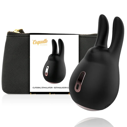 COQUETTE CHIC DESIRE - ESTIMULADOR CLÍTORIS NEGRO / GOLD CONEJO - Nuvica