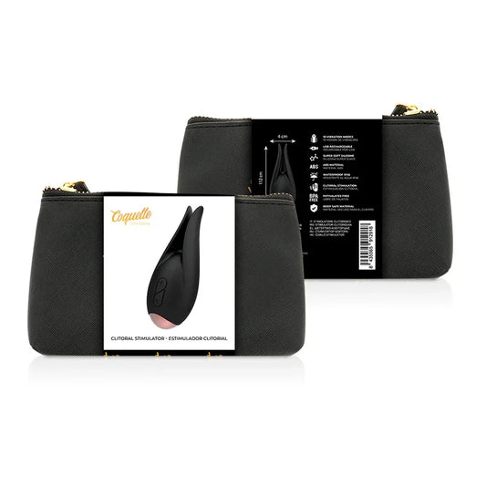 COQUETTE CHIC DESIRE - ESTIMULADOR CLÍTORIS NEGRO / GOLD FLOR - Nuvica