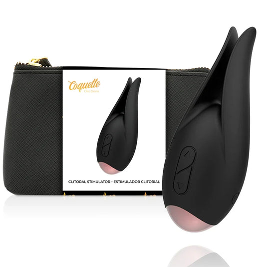 COQUETTE CHIC DESIRE - ESTIMULADOR CLÍTORIS NEGRO / GOLD FLOR - Nuvica