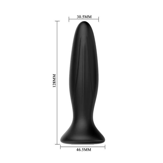 MR PLAY - PLUG ANAL VIBRADOR NEGRO RECARGABLE - Nuvica