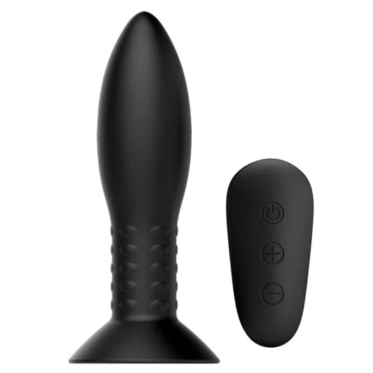 MR PLAY - PLUG CON BOLAS ROTADORAS NEGRO CONTROL REMOTO - Nuvica