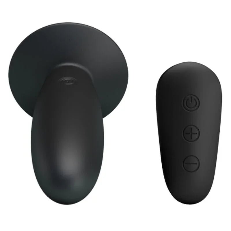 MR PLAY - PLUG ANAL CON VIBRACIÓN NEGRO CONTROL REMOTO - Nuvica