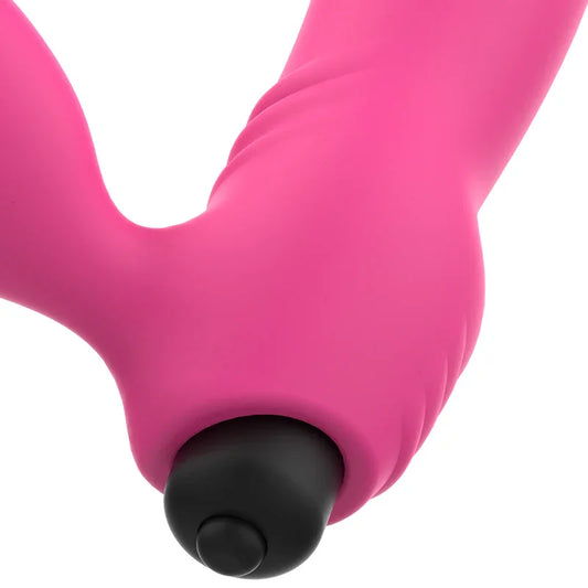 OHMAMA - BIX VIBRADOR DOBLE ESTIMULACIÓN XMAS EDITION ROSA - Nuvica
