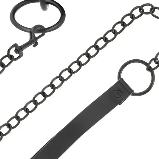 DARKNESS - COLLAR CON CADENA NEGRO - Nuvica