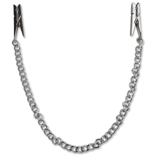 FETISH FANTASY SERIES - SERIES CADENA PARA PEZONES PLATA - Nuvica