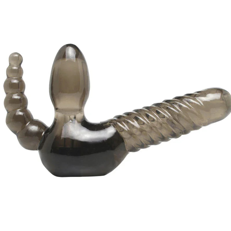 FETISH FANTASY SERIES - SERIES STRAPLESS ARNÉS SIN CUERDAS CON ESTIMULADOR ANAL - Nuvica