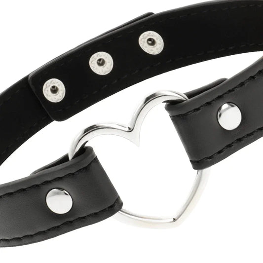 COQUETTE CHIC DESIRE - COLLAR CUERO VEGANO ACCESORIO WOMAN CORAZÓN - Nuvica