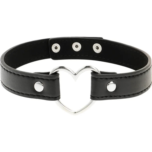 COQUETTE CHIC DESIRE - COLLAR CUERO VEGANO ACCESORIO WOMAN CORAZÓN - Nuvica