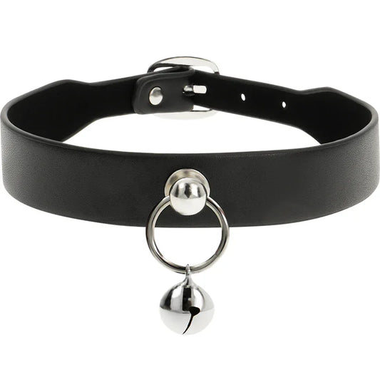 COQUETTE CHIC DESIRE - COLLAR CUERO VEGANO ACCESORIO WOMAN CASCABEL/ARO - Nuvica
