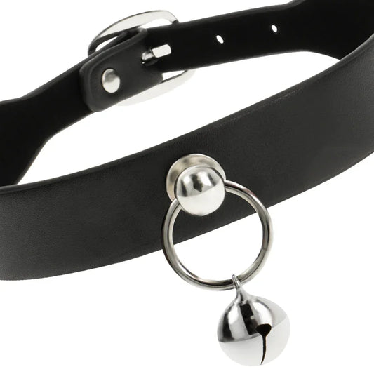 COQUETTE CHIC DESIRE - COLLAR CUERO VEGANO ACCESORIO WOMAN CASCABEL/ARO - Nuvica