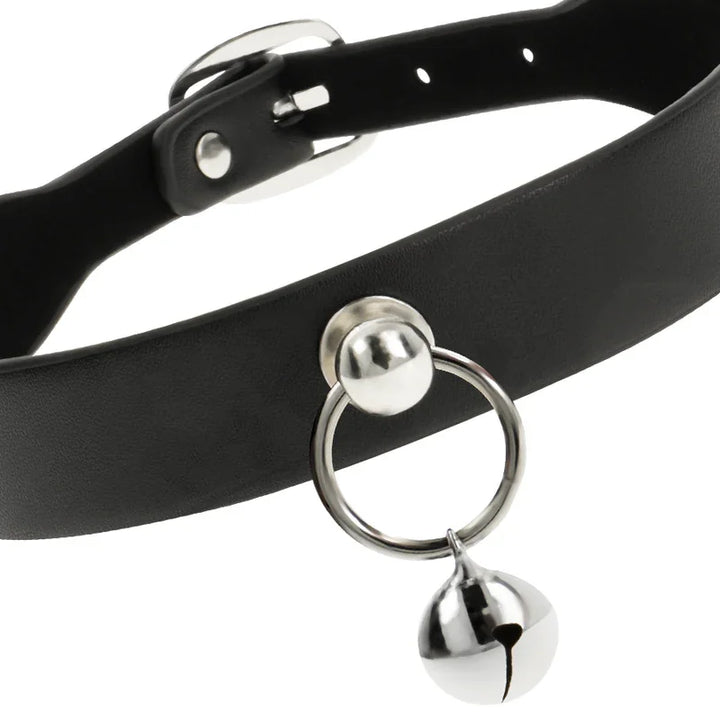 COQUETTE CHIC DESIRE - COLLAR CUERO VEGANO ACCESORIO WOMAN CASCABEL/ARO - Nuvica