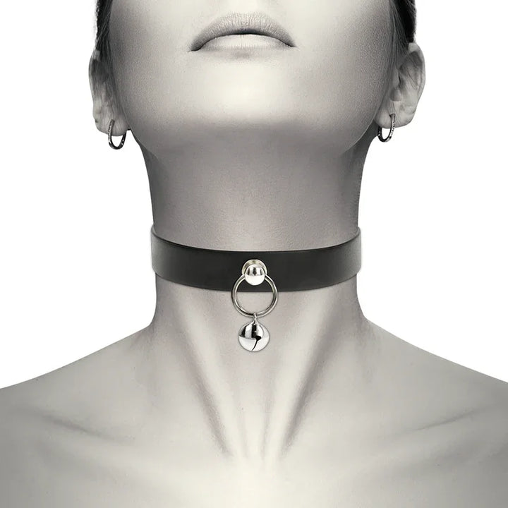 COQUETTE CHIC DESIRE - COLLAR CUERO VEGANO ACCESORIO WOMAN CASCABEL/ARO - Nuvica
