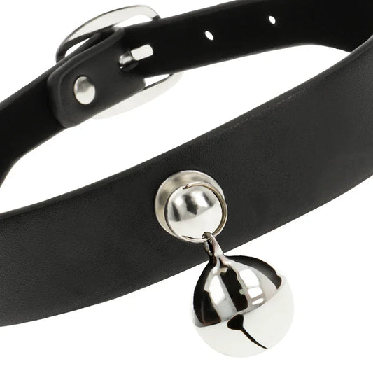 COQUETTE CHIC DESIRE - COLLAR CUERO VEGANO ACCESORIO WOMAN CASCABEL - Nuvica
