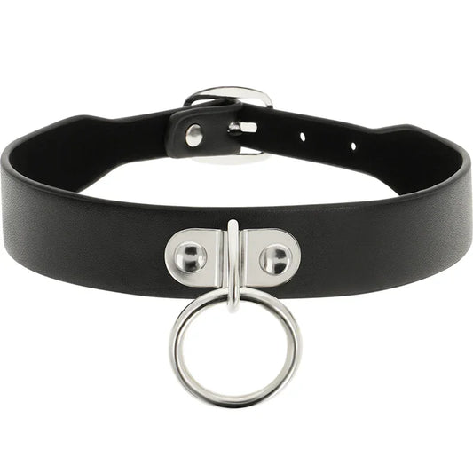 COQUETTE CHIC DESIRE - COLLAR CUERO VEGANO ACCESORIO WOMAN FETISH - Nuvica