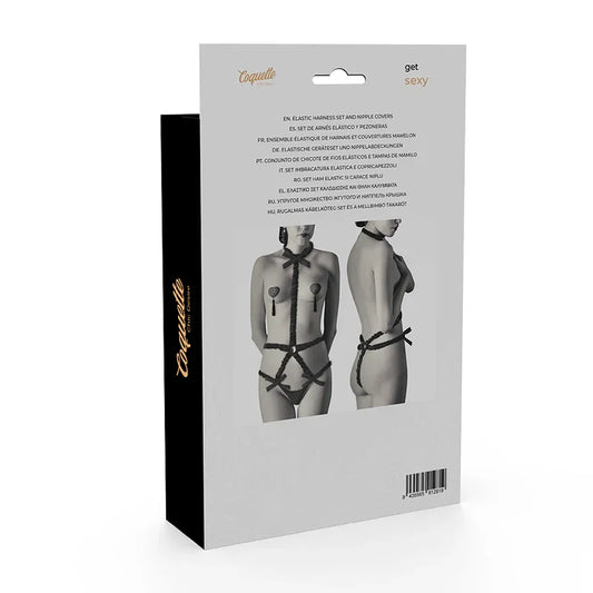 COQUETTE CHIC DESIRE - LINGERIE SET CON PEZONERAS DELUXE - Nuvica