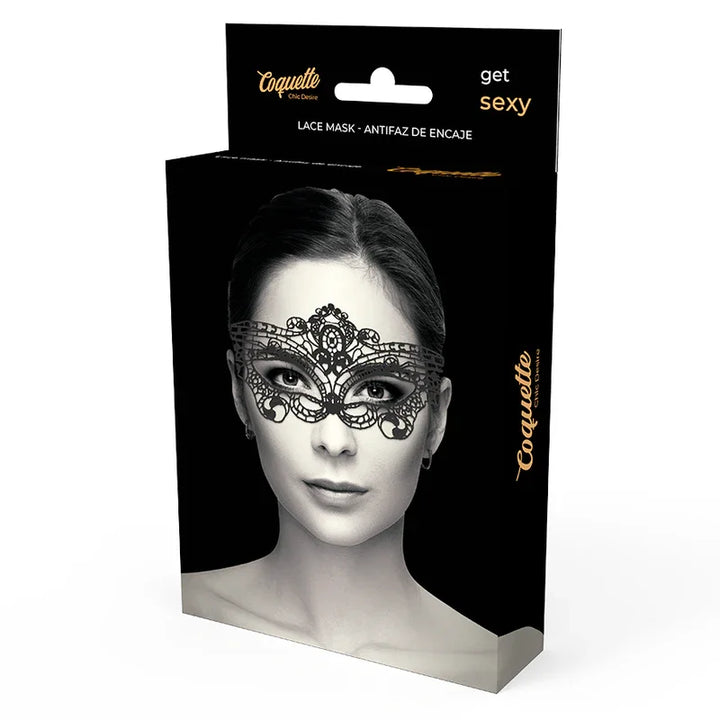 COQUETTE CHIC DESIRE - ANTIFAZ ENCAJE NEGRO FINO - Nuvica
