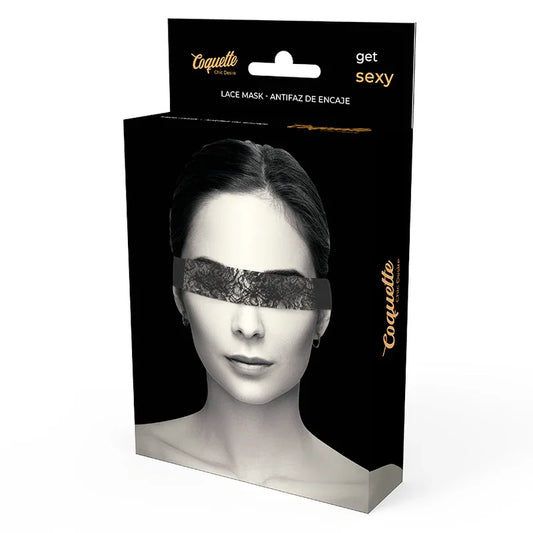 COQUETTE CHIC DESIRE - ANTIFAZ ENCAJE NEGRO CINTA - Nuvica