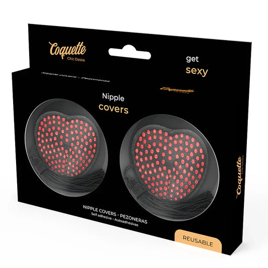 COQUETTE CHIC DESIRE - CUBRE PEZONES ROJO / NEGRO - Nuvica