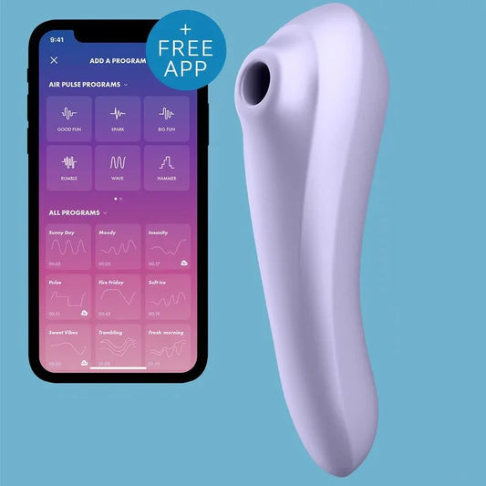 SATISFYER - DUAL PLEASURE AIR PULSE VIOLETA - Nuvica