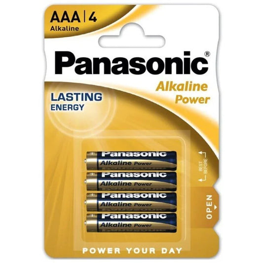 PANASONIC - BRONZE PILA ALCALINA AAA LR03 BLISTER*4 - Nuvica