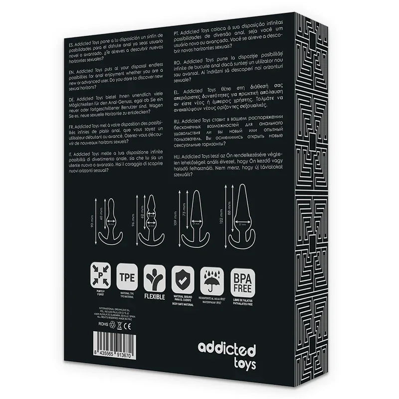 ADDICTED TOYS - SET 4 PLUGS ANALES - Nuvica