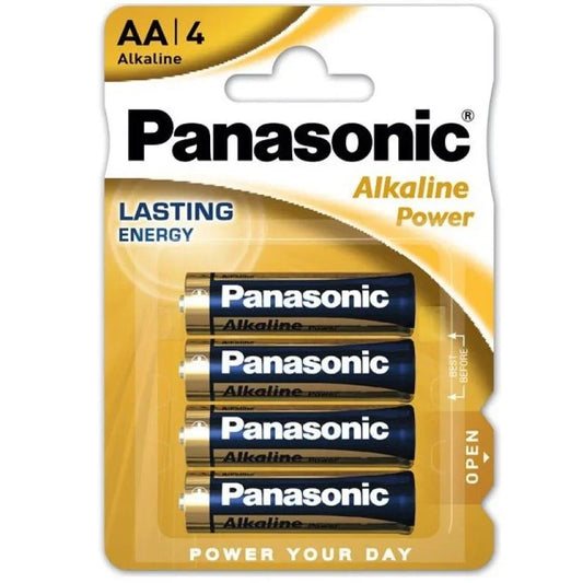 PANASONIC - BRONZE PILA ALCALINA AA LR6 BLISTER*4 - Nuvica