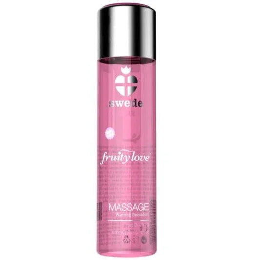 SWEDE - FRUITY LOVE ACEITE EFECTO CALOR FRESAS CON CHAMPAGNE 60 ML - Nuvica