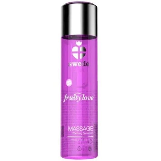 SWEDE - FRUITY LOVE ACEITE EFECTO CALOR FRAMBUESA Y RUIBARBO 60 ML - Nuvica