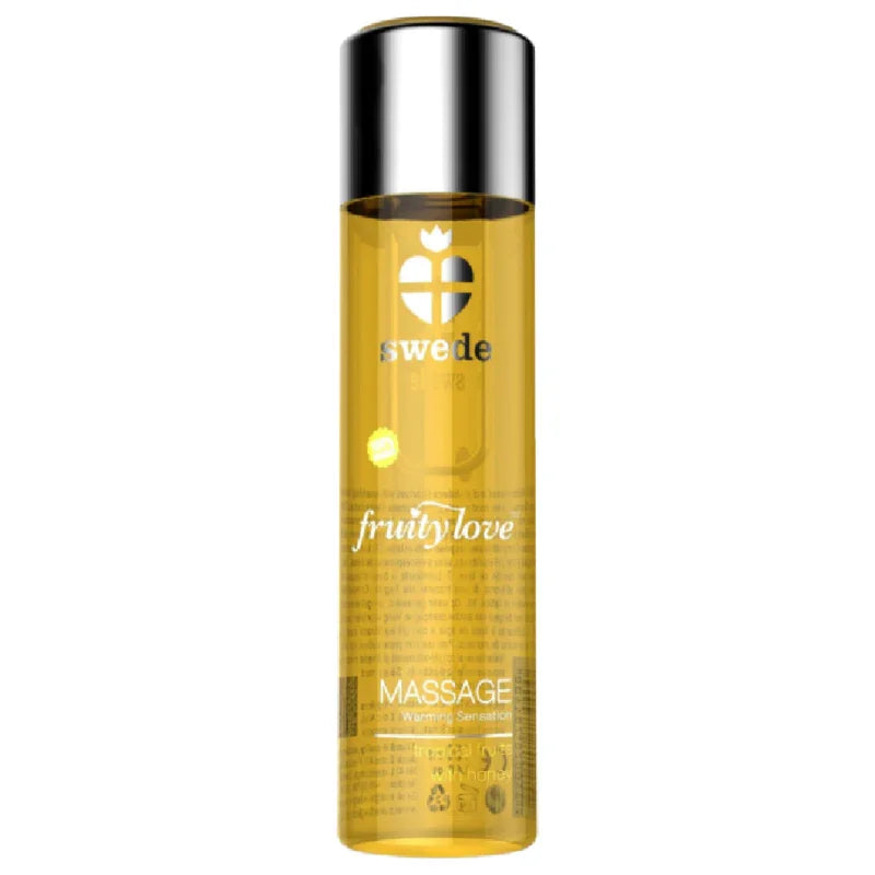 SWEDE - FRUITY LOVE ACEITE EFECTO CALOR FRUTAS TROPICALES Y MIEL 120 ML - Nuvica