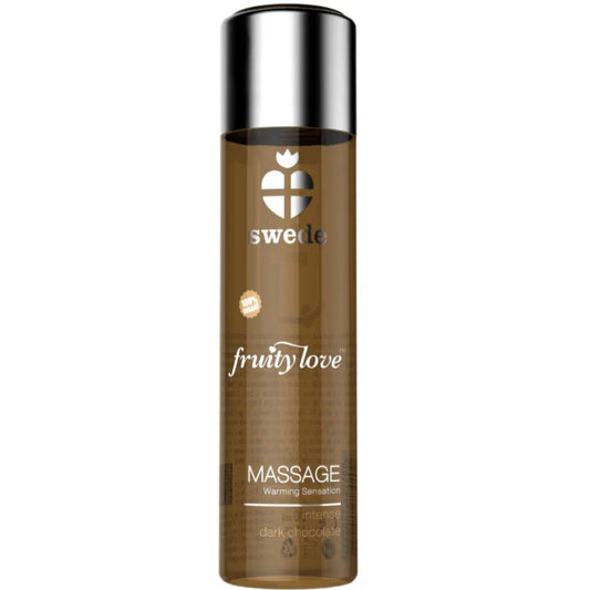 SWEDE - FRUITY LOVE ACEITE EFECTO CALOR CHOCOLATE NEGRO 120 ML - Nuvica
