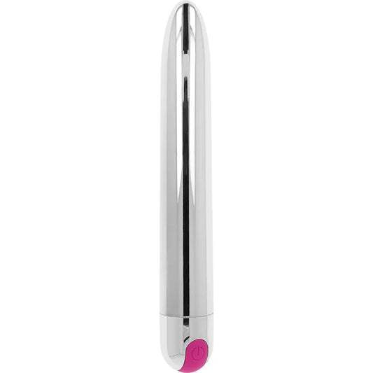 OHMAMA - VIBRADOR SILVER RECARGABLE 10 MODOS 18.5 CM - Nuvica