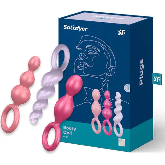 SATISFYER - ANAL PLUGS SET 3 PCS TRICOLOR - Nuvica