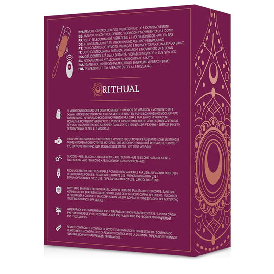 RITHUAL - REVA HUEVO CONTROL REMOTO SISTEMA UP&DOWN + VIBRACIÓN - Nuvica
