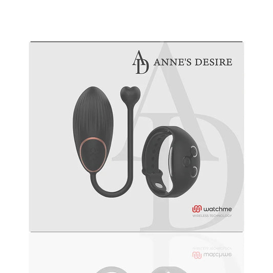 ANNE'S DESIRE - HUEVO CONTROL REMOTO TECNOLOGÍA WATCHME NEGRO - Nuvica