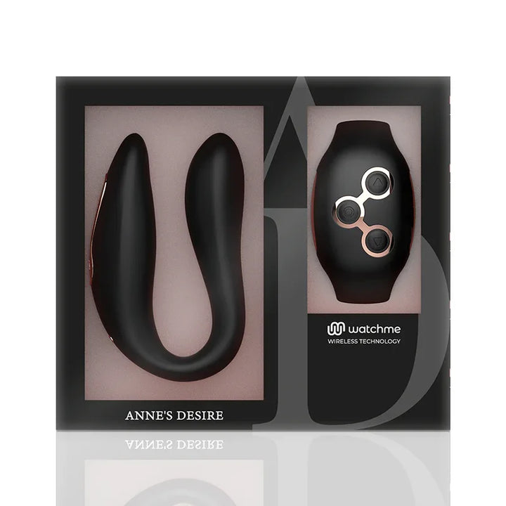 ANNE'S DESIRE - DUAL PLEASURE TECNOLOGÍA WATCHME NEGRO/GOLD - Nuvica