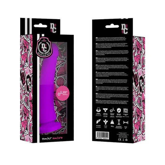 DELTA CLUB - DILDO REALISTA LILA SILICONA MEDICA 17 CM -O- 3 CM - Nuvica