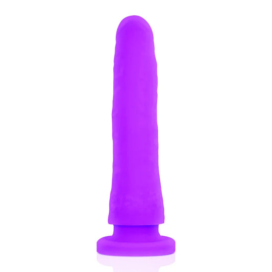 DELTA CLUB - DILDO REALISTA LILA SILICONA MEDICA 20 CM -O- 4 CM - Nuvica