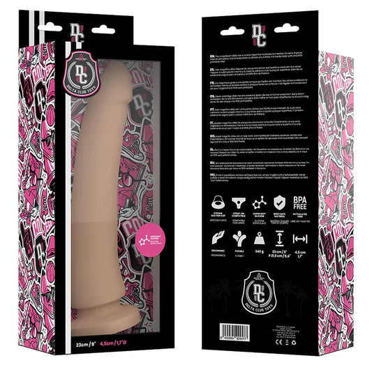 DELTA CLUB - DILDO REALISTA NATURAL SILICONA MEDICA 23 CM -O- 4.5 CM - Nuvica