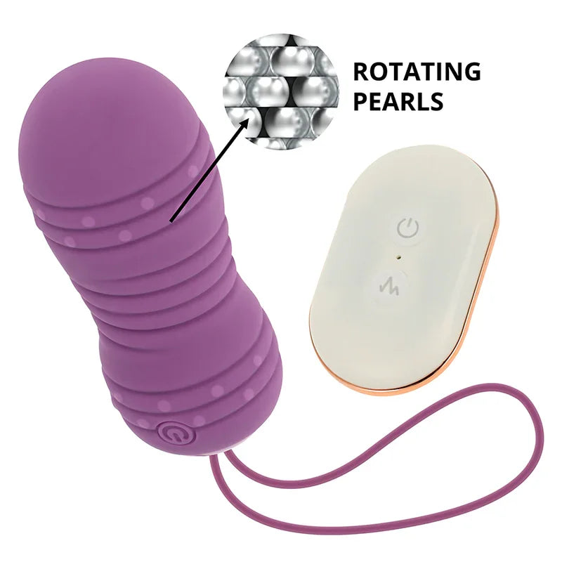 OHMAMA - HUEVO CONTROL REMOTO 7 MODOS ROTACION LILA - Nuvica