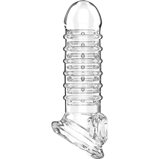 VIRILXL - EXTENSION Y FUNDA DE PENE V15 TRANSPARENTE - Nuvica