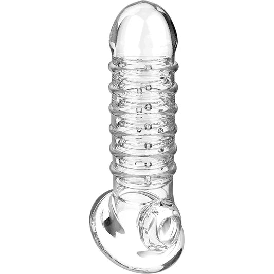 VIRILXL - EXTENSION Y FUNDA DE PENE V15 TRANSPARENTE - Nuvica