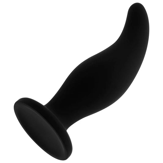 OHMAMA - PLUG ANAL SILICONA CURVADO PUNTO P 12 CM - Nuvica